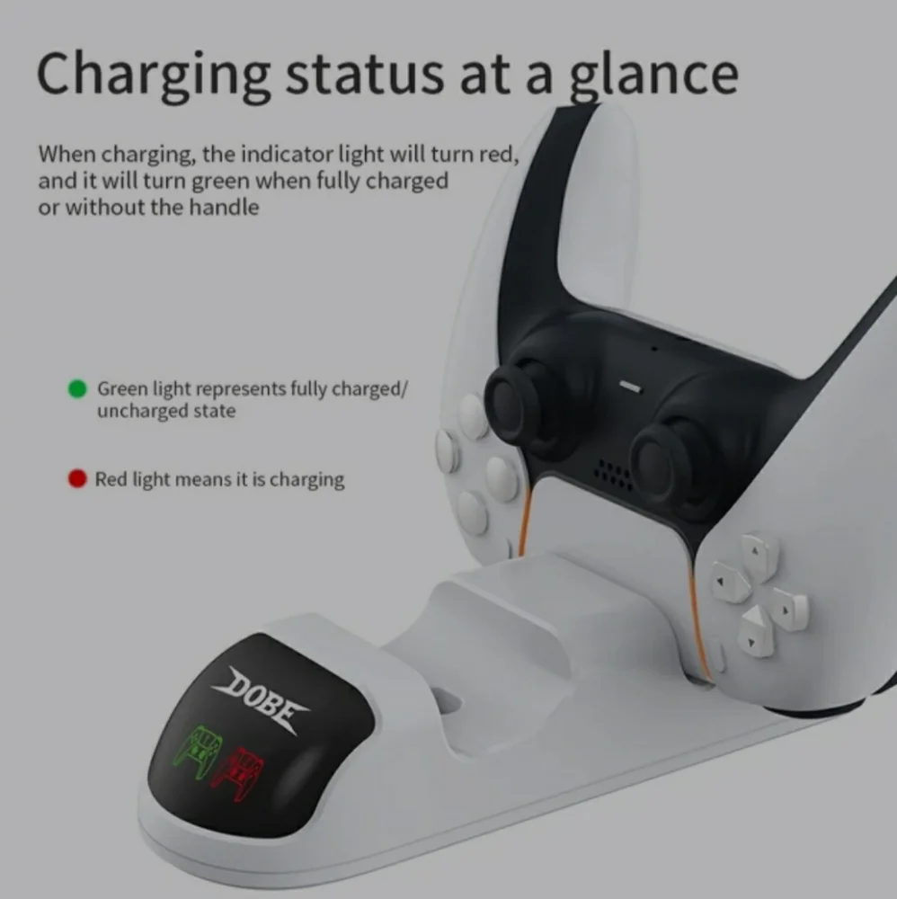 PlayStation 5 DualSense Charging Dock - White Dobe